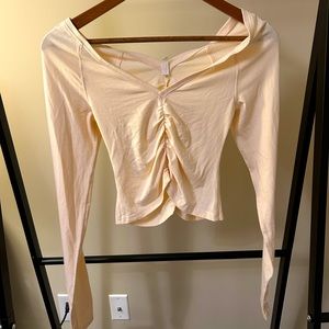 Free people skin tight long sleeve shirt